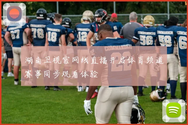 湖南卫视官网线直播开启体育频道赛事同步观看体验